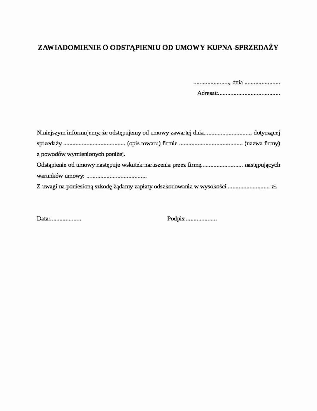 Kiedy można bezpiecznie odstąpić od umowy kupna sprzedaży bez konsekwencji