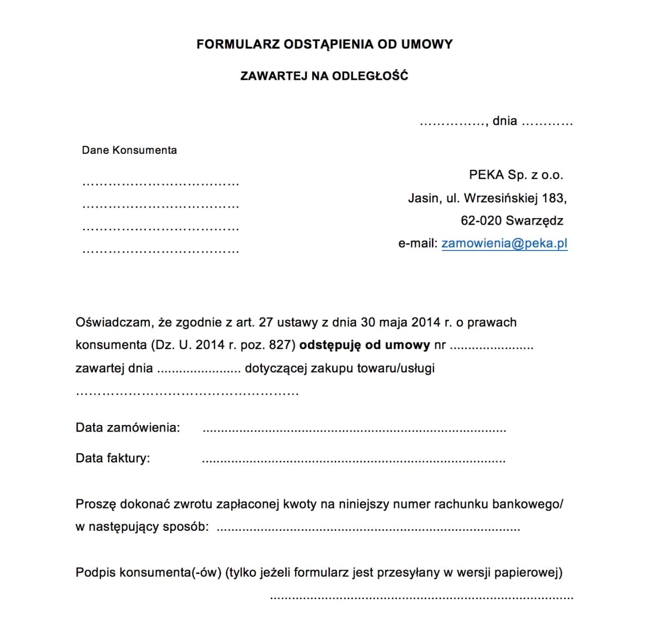 Jak bezpiecznie i szybko odstąpić od umowy zawartej na odległość bez strat